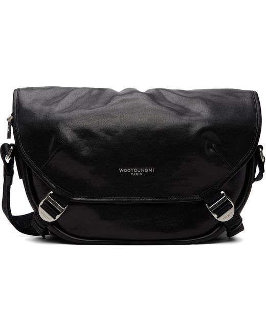 Wooyoungmi Black Crossbody Satchel for men
