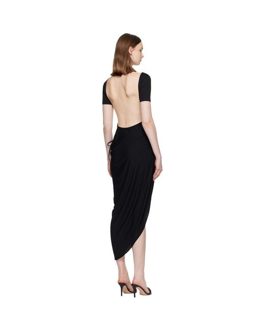 Jacquemus Black 'The Sole' Maxi Dress