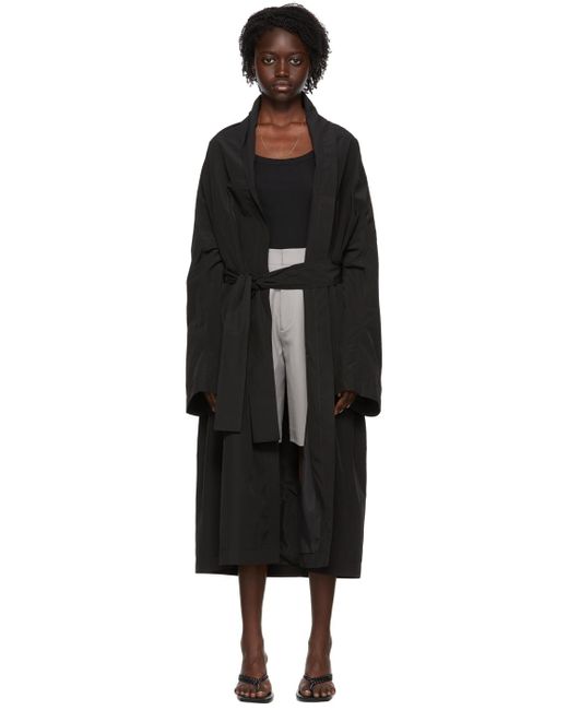 Filippa K Synthetic Bailey Coat in Black Lyst Canada