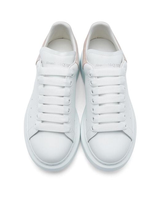 White and pink shop alexander mcqueen sneakers