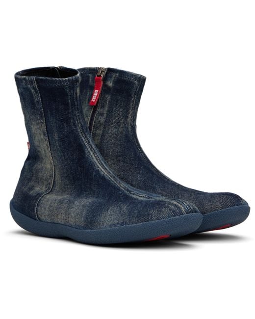 DIESEL Blue D-Shock Bt Boots for men