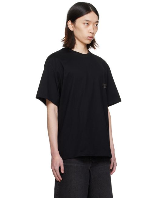 メンズ Wooyoungmi ドローストリング Tシャツ Black
