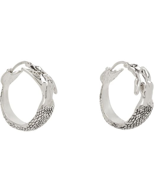 MM6 by Maison Margiela Black Mermaid Earrings for men