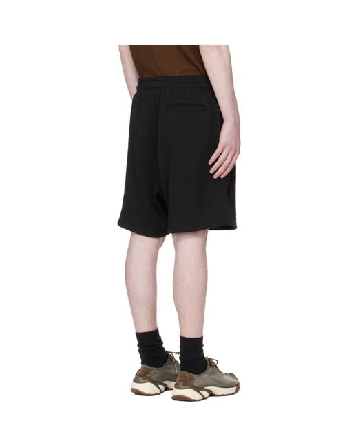 Entire studios Black Standard Sweat Shorts for men
