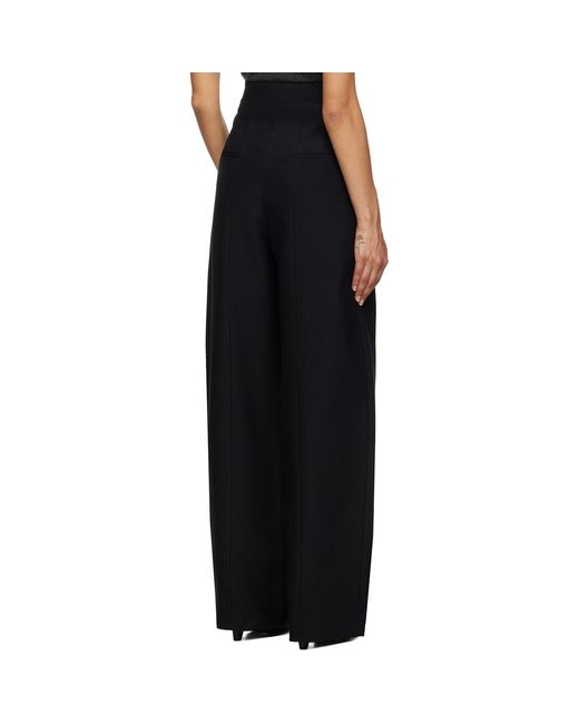 Khaite Black Lennerd Trousers
