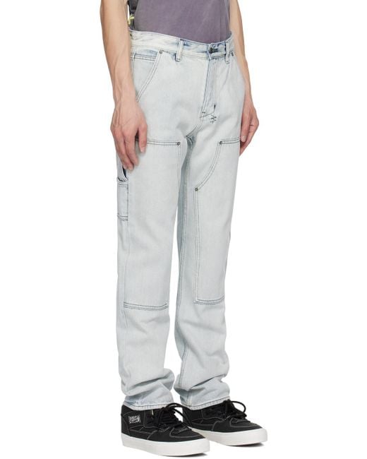 Ksubi White Blue Operator Jeans for men