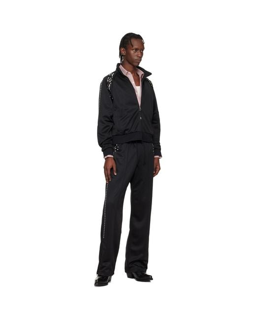 Toga Virilis Black Jersey Track Jacket for men