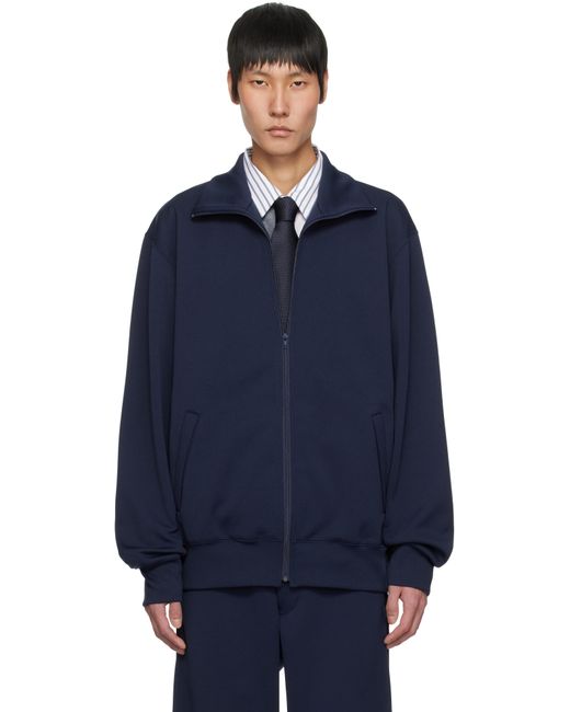 Comme des Garçons Blue Striped Track Jacket for men
