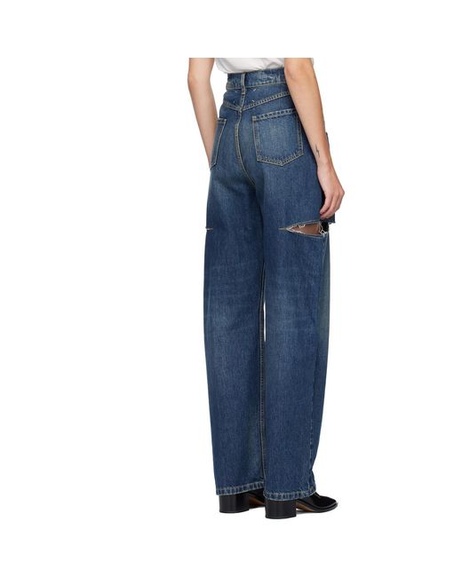 Maison Margiela Blue Cut-Out Jeans