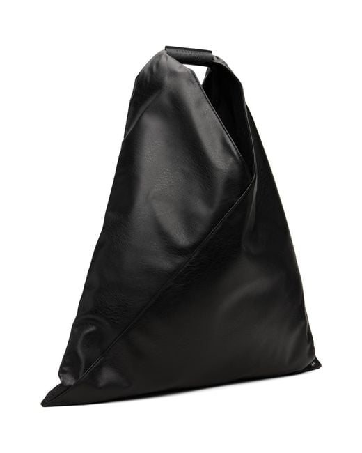 MM6 by Maison Margiela Black Classic Triangle Tote for men