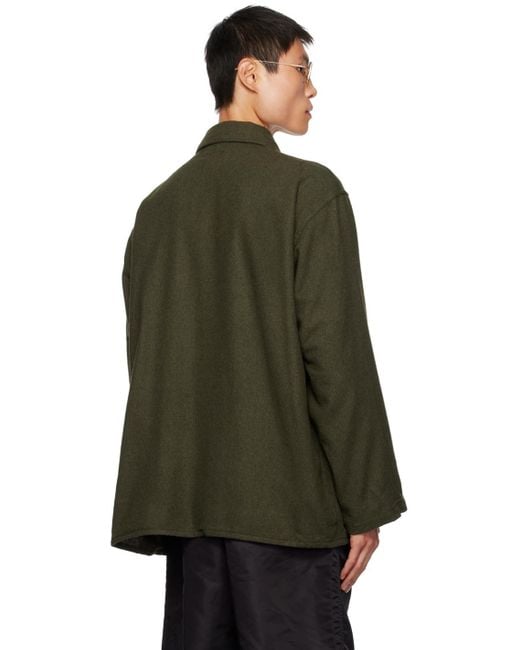 Engineered Garments Green Enginee Garments Flap Pockets Jacket for men