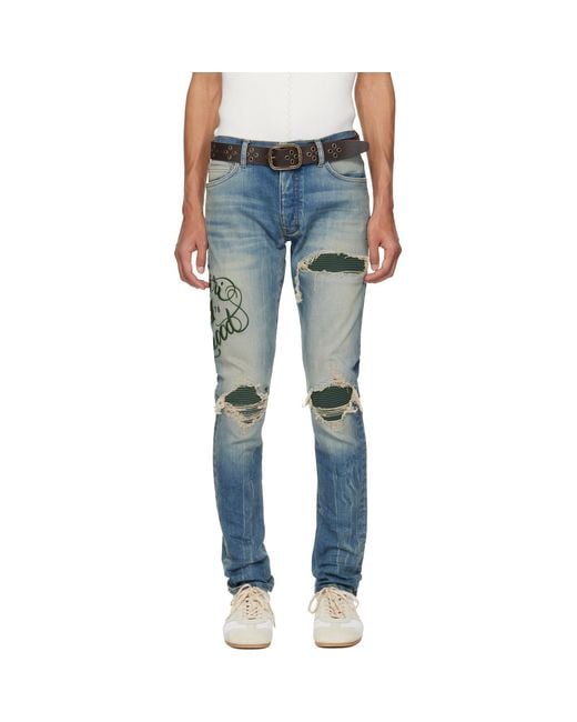 Amiri Blue Hollywood' Mx1 Jeans for men