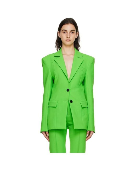 Kwaidan Editions Green Polyester Blazer