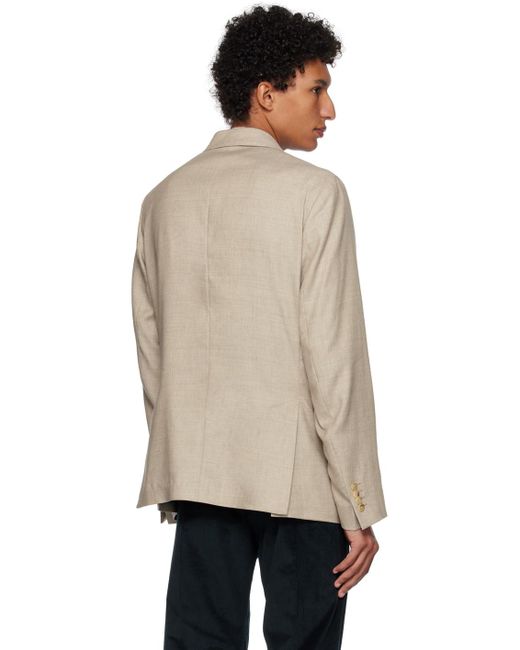 Paul Smith Natural Beige Two-button Blazer for men