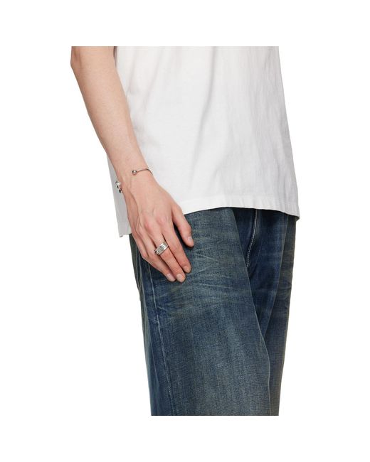 MM6 by Maison Margiela White Cocktail Cuff Bracelet for men