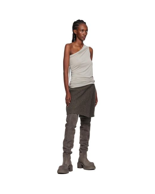 Rick Owens Black Concordians Wader Bogun Tall Boots