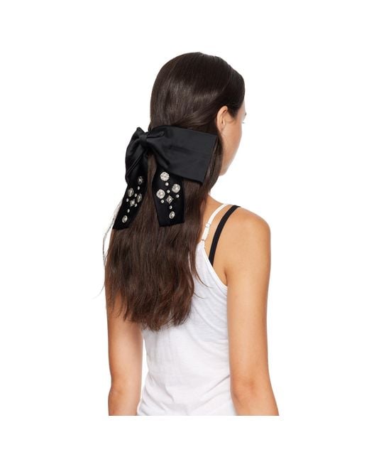 Toga Black Ribbon Hair Clip