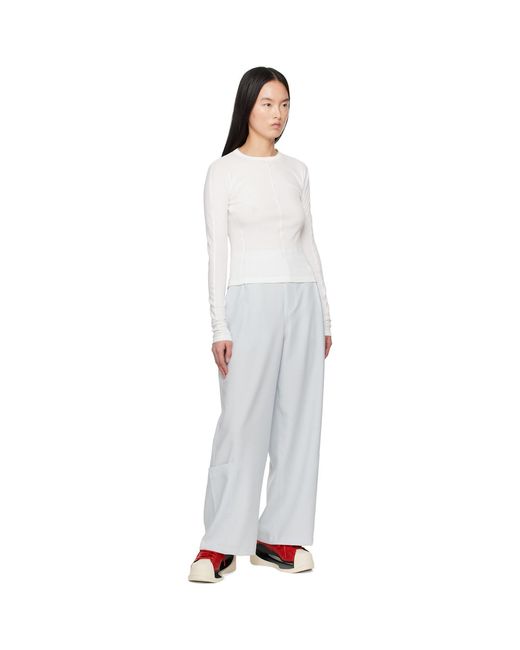 Y-3 Black Sport Uniform Wide-Leg Trousers