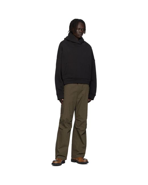 Entire studios Black Heavy Hoodie for men