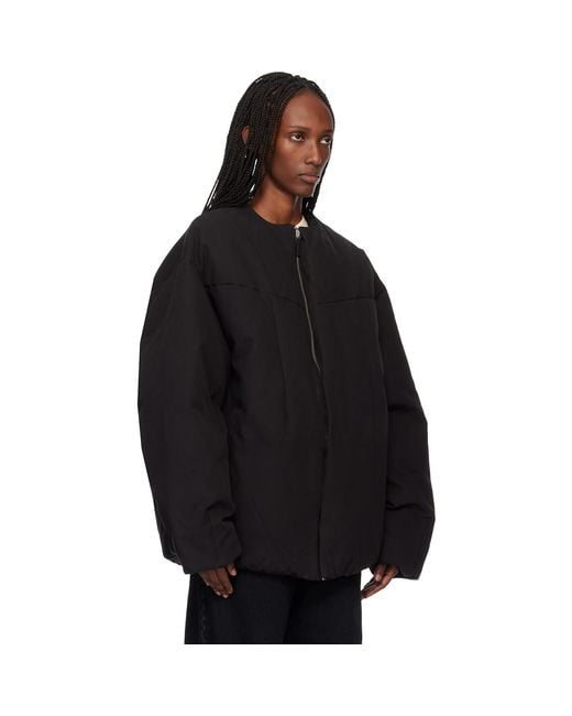 Entire studios Black Pod Puffer Down Jacket