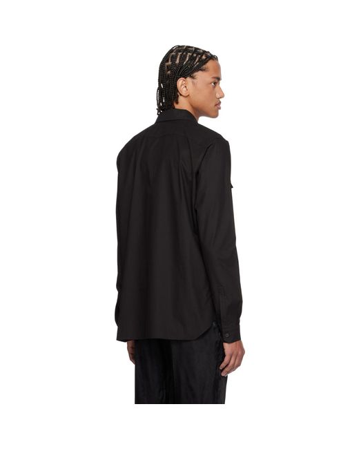 Rick Owens Black Temple Work Shirt for men