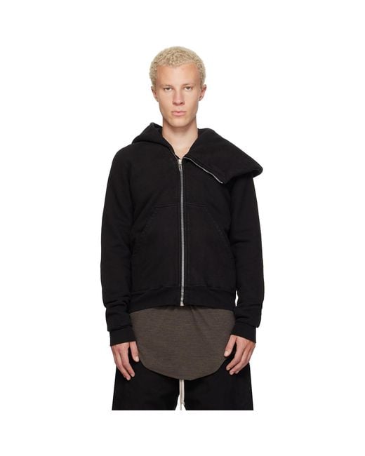 Rick Owens Black Tower Mountain Hoodie for men