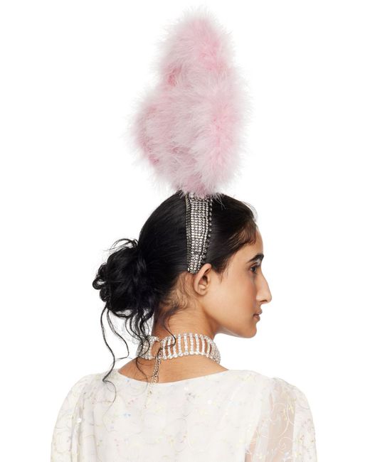 Anna Sui Pink Ssense Exclusive & Feathered Headband