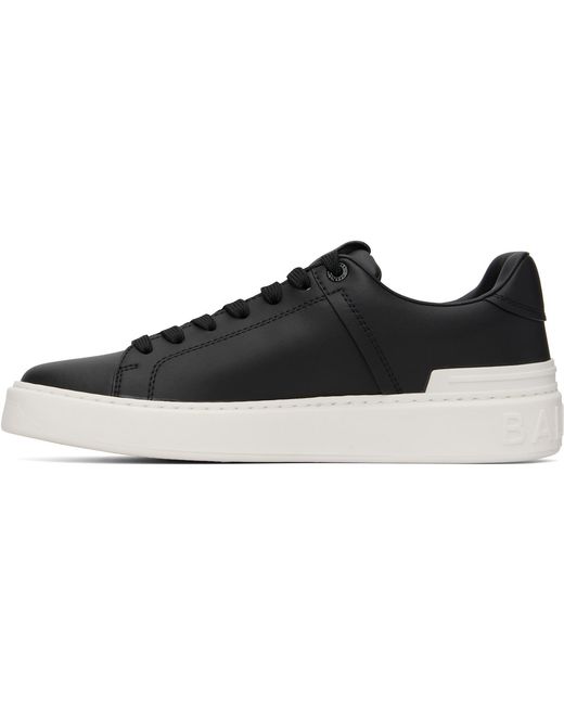 Balmain Black B-Court Calfskin Sneakers for men