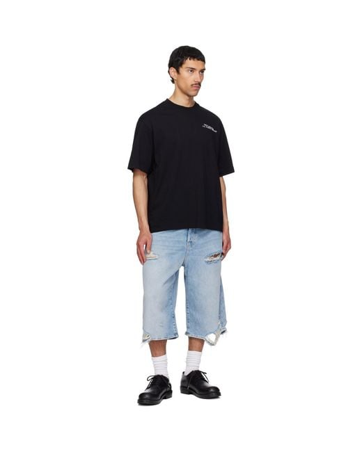 Off-White c/o Virgil Abloh Black Type Machine Arrow Skate T-Shirt for men