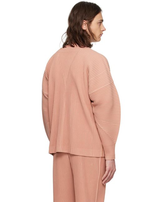Homme Plissé Issey Miyake Orange Monthly Color March Cardigan for men