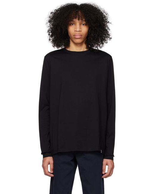 Norse Projects Black Niels Long Sleeve T-shirt for men