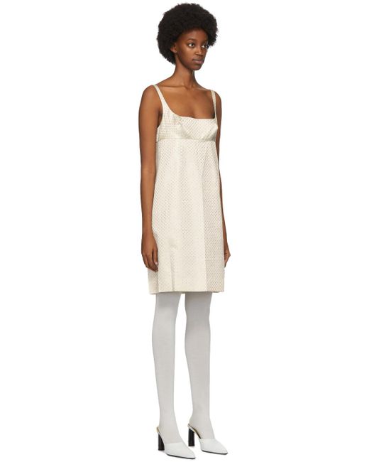 Marc Jacobs Black Off- Polka Dot Glitter Mid-length Dress