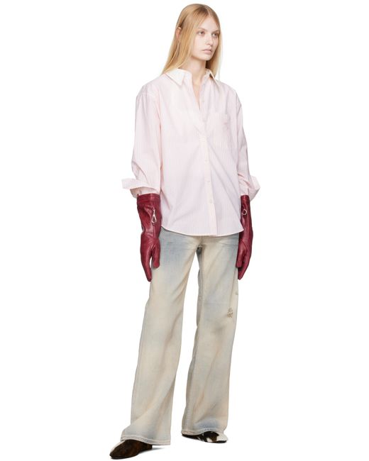Acne White Loose Fit Jeans