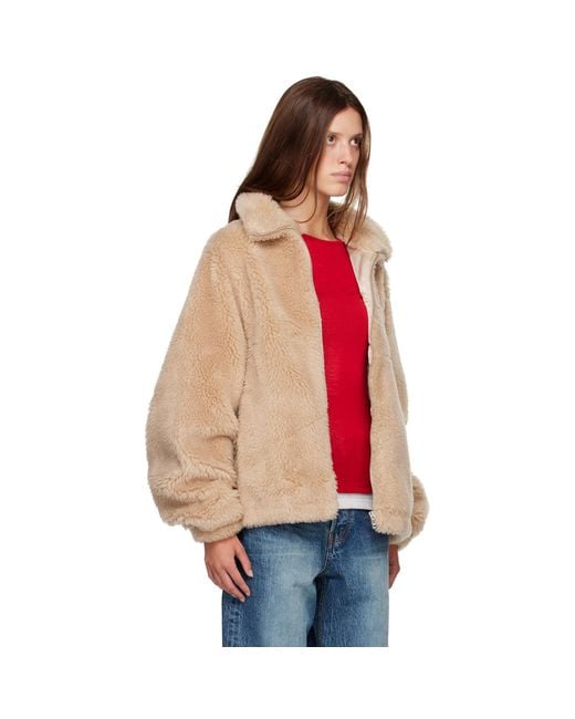 R2W Red Falco Oversized Wool Slik Jacket