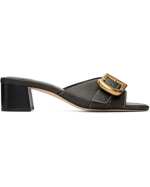 Marc Jacobs Black 'The Doll' Heeled Sandals