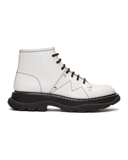 alexander mcqueen white boots