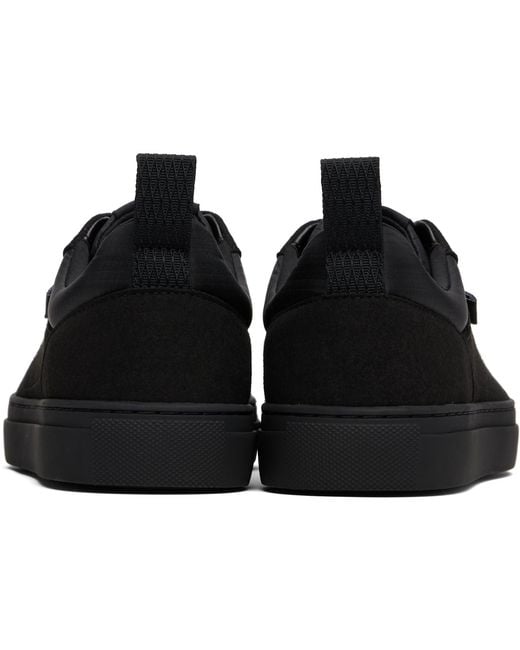 HUGO Black Logo Patch Sneakers for men