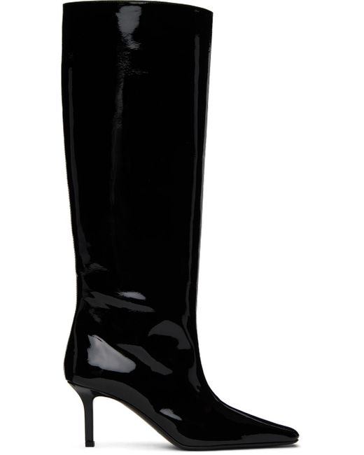Acne Black Heel Boots
