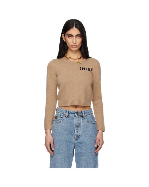 Chloé Blue Chunky Wool Knit Sweater