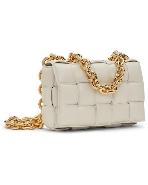Bottega Veneta Black Off-white Padded Chain Cassette