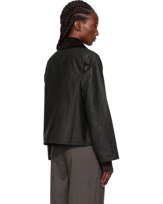 Barbour Black Arlene Waxed Jacket