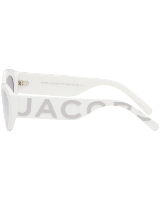 Marc Jacobs Black White Cat-eye Sunglasses