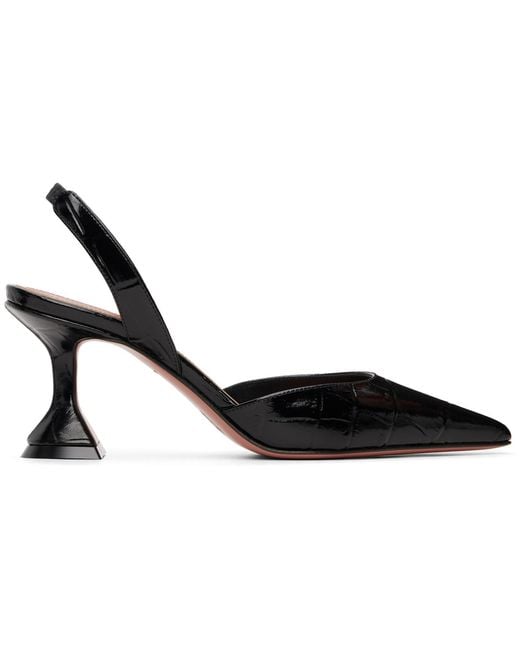 AMINA MUADDI Black Holli Sling 70 Heels