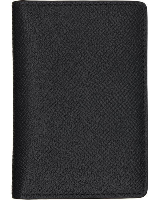 Maison Margiela Black Four Stitches Card Holder