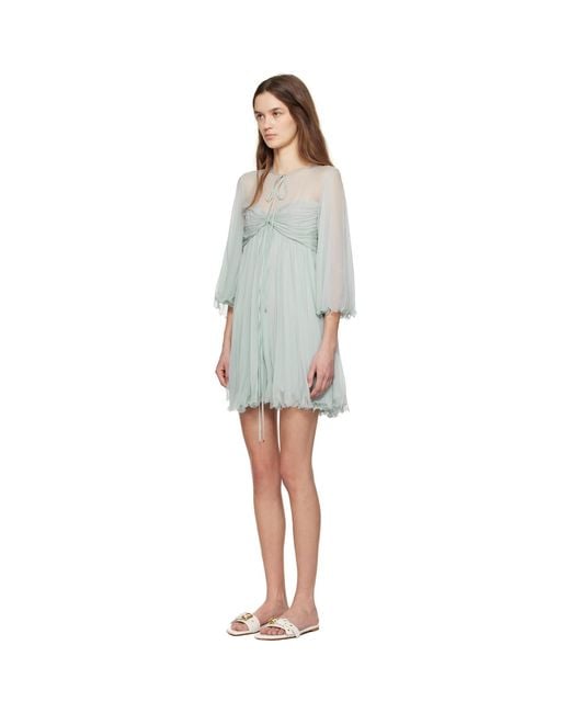 Chloé Black Pleated Minidress