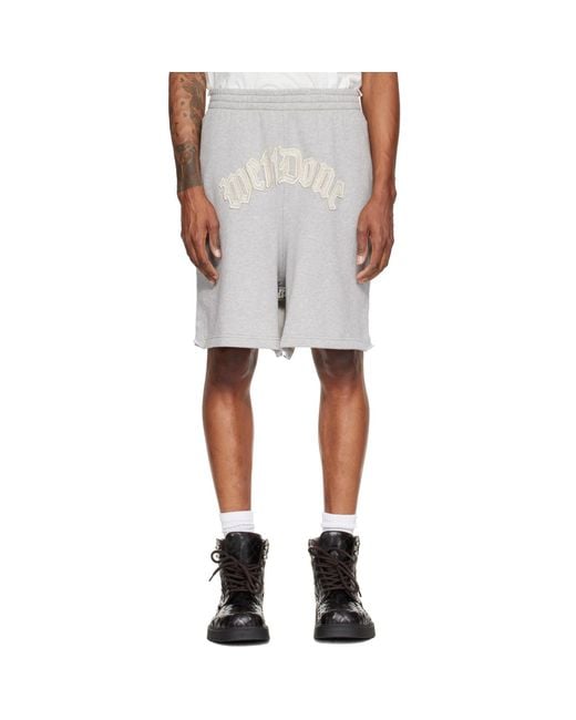 we11done White Inside-Out Bermuda Sweat Shorts for men