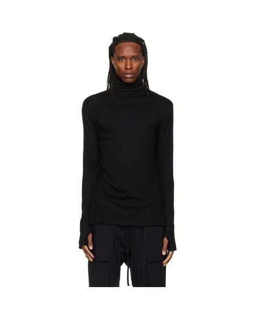 Thom Krom Black Ts 1003 Turtleneck for men