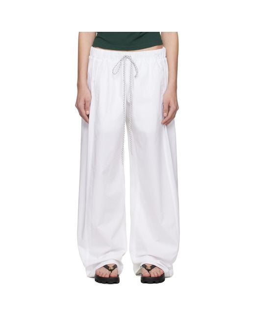 JULIE KEGELS White 50-50 Trousers
