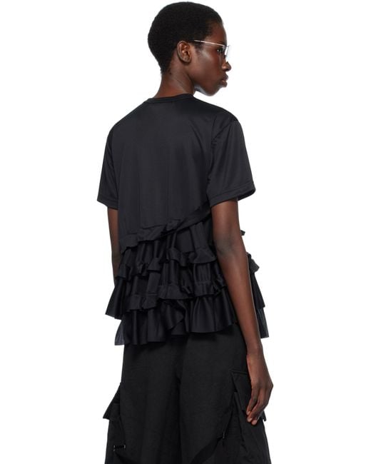 Comme des Garçons ブラック Back Pin メッシュ トップス Black