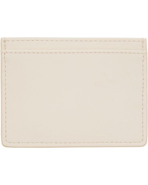 Vivienne Westwood Natural Off- Flat Card Holder for men